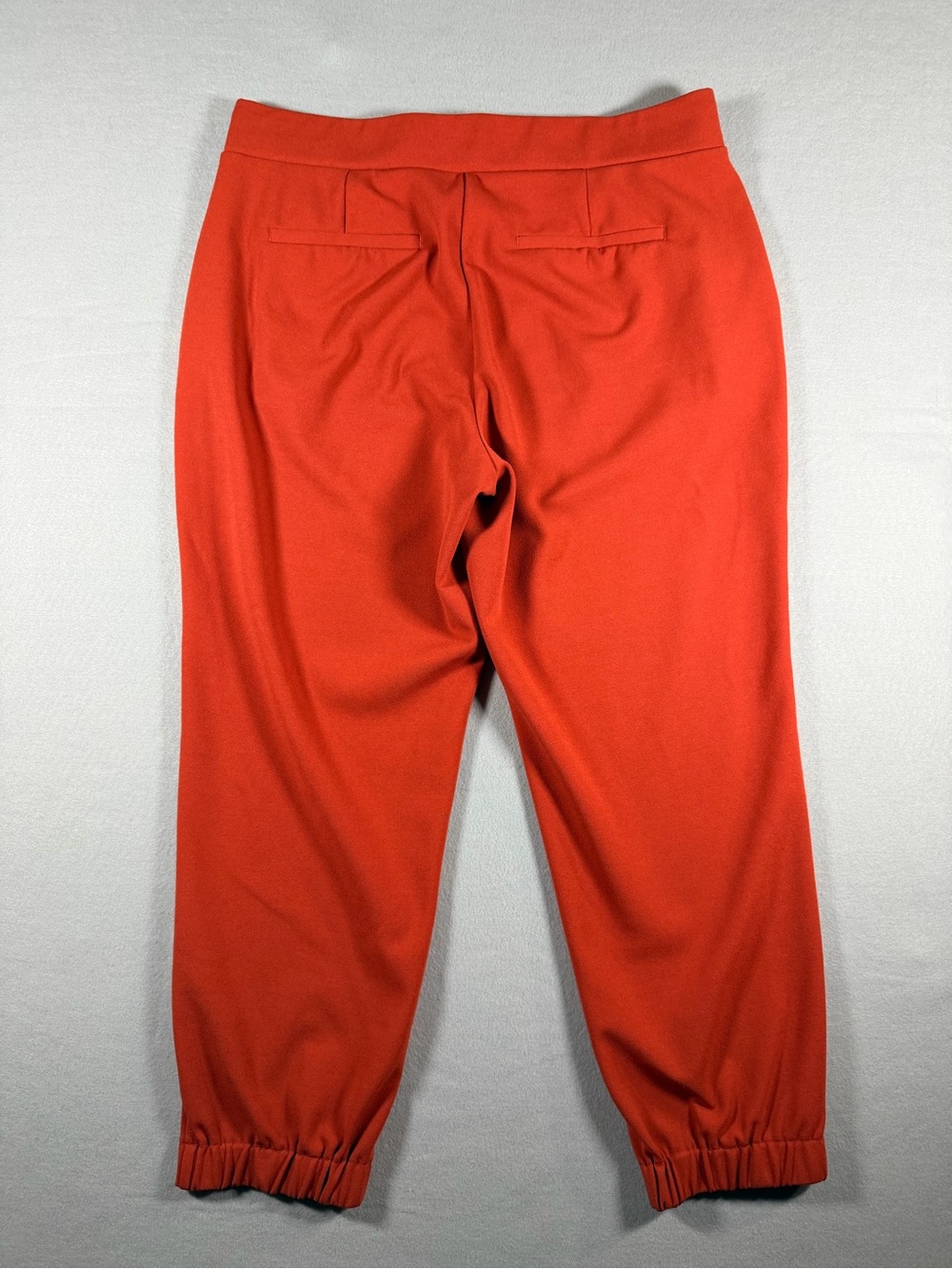 LOFT Womens Pants Size L Rust Orange Jogger Style Elastic Cuff Pull On